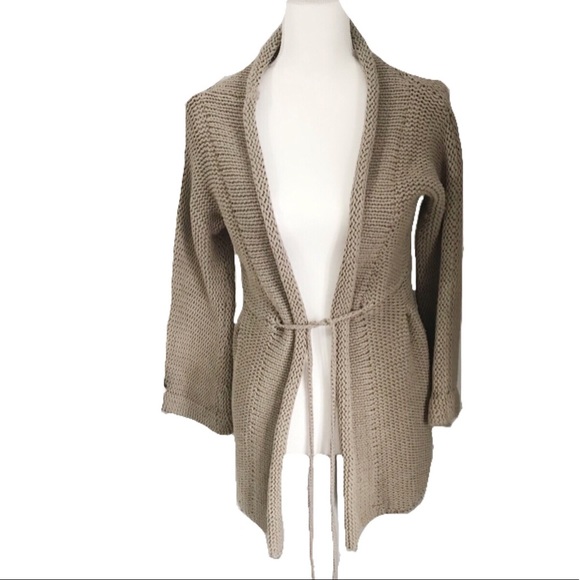 Anthropologie Sweaters - ANTHROPOLOGIE Aphorism Cardigan Sweater Tan